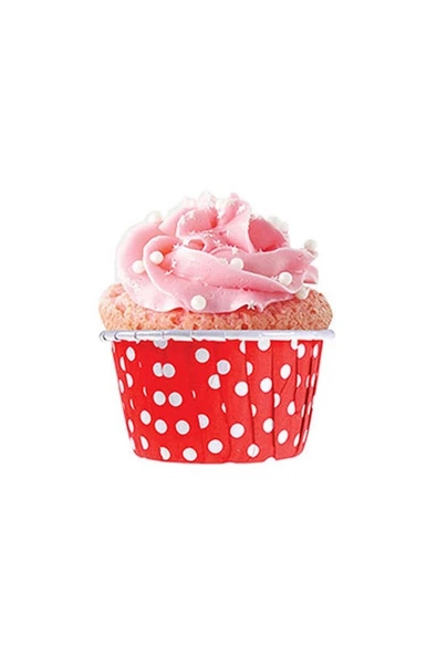 Süpertrend  Dolphin Muffin-kek Kapsülü Kırmızı Puantiyeli 25li - 3
