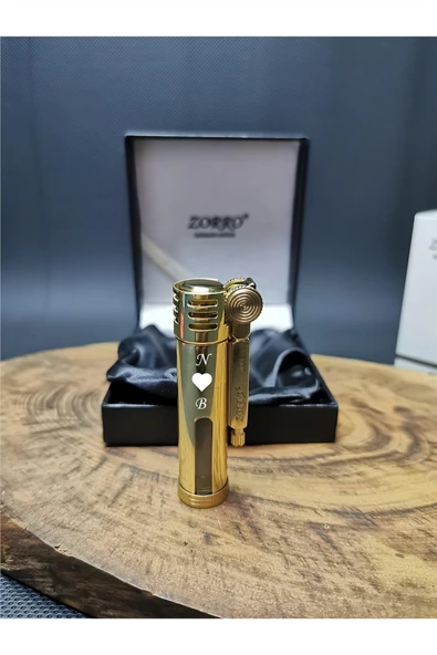 Süpertrend Kişiye Özel Gold Renk Benzinli Pirinç Gövde Çakmak SCK87458966