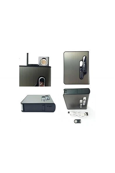 Süpertrend Kişiye Özel SİGARA KUTUSU USB ŞARJLI ÇAKMAK