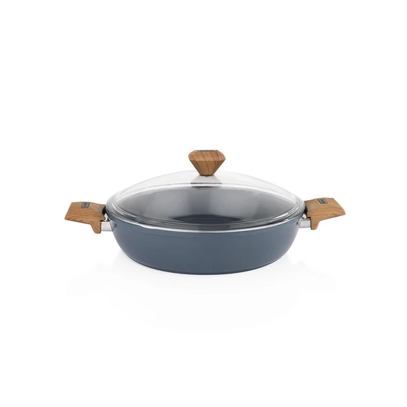 Schafer Seramik Karnıyarık Tencere 30 CM Yanmaz Yapışmaz Yüzey - 2