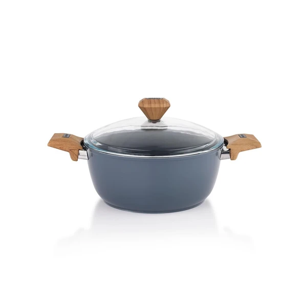 Schafer Seramik Derin Tencere 24 CM Yanmaz Yapışmaz Yüzey - 2