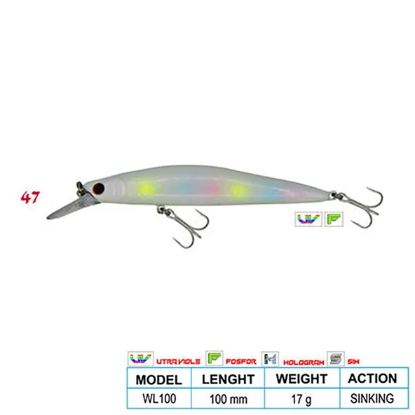 Wily Deep Swimmer CL:47 100mm 17gr Sinking ürün görseli