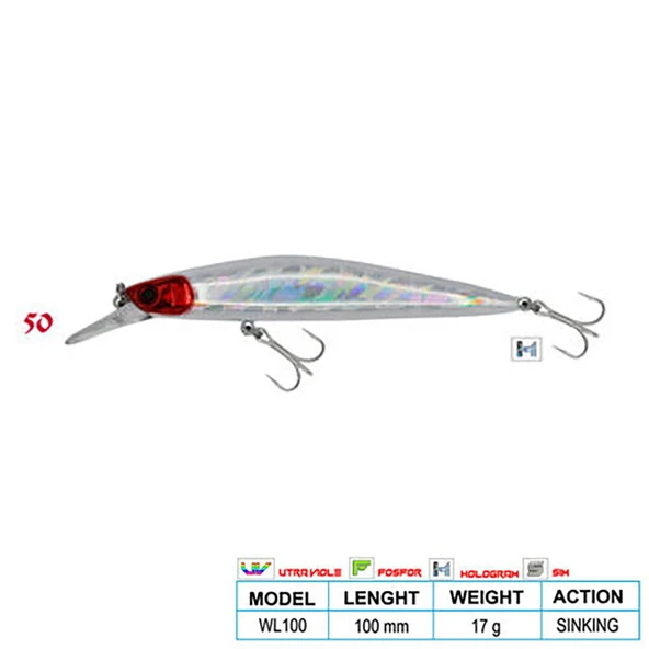 Wily Deep Swimmer CL:50 100mm 17gr Sinking ürün görseli