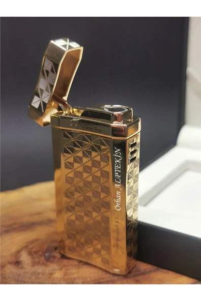 Süpertrend Kişiye Özel Promise Gold Pilli Çakmak