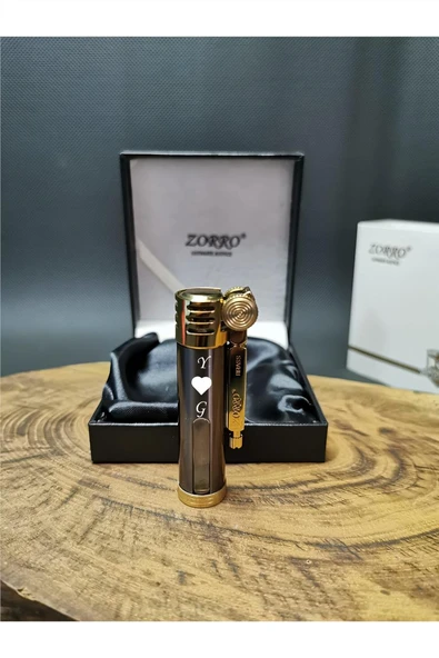 Kruvazör Kişiye Özel Füme Renk Benzinli Pirinç Gövde Çakmak ZR0096033