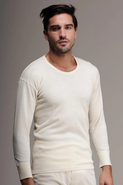 Hasyün 102 Süper Battal Erkek Uzun Kollu Yün Fanila - 2