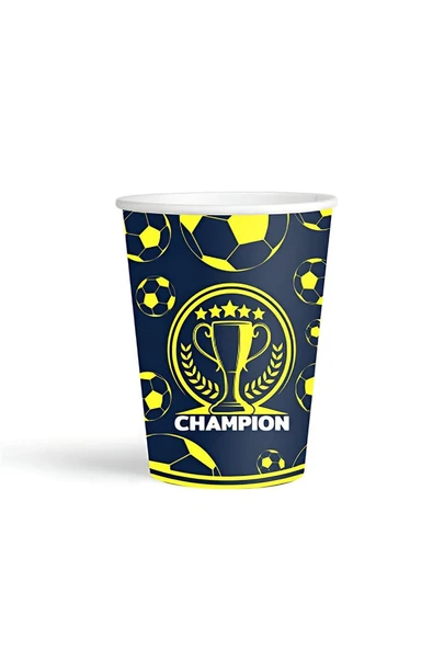 Süpertrend Champion Yellow Navy Blue Paper Cups