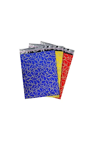 Süpertrend Desenli Lüks Metalize Poşet 12x17