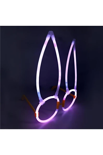 Süpertrend Glow Stick Party Glasses - Bunny