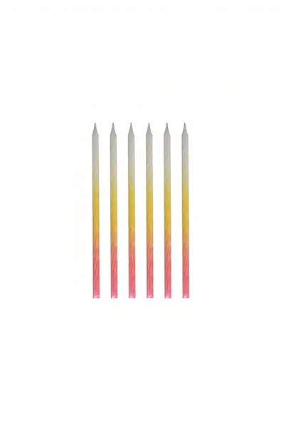 Süpertrend Multi Color Party Candles - No:2 - 2