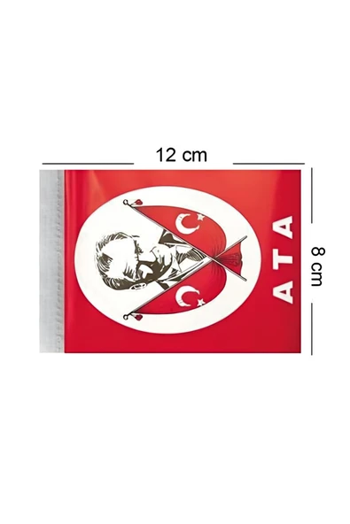 Süpertrend Ata Orta Boy İpli Bayrak 50'li - 3