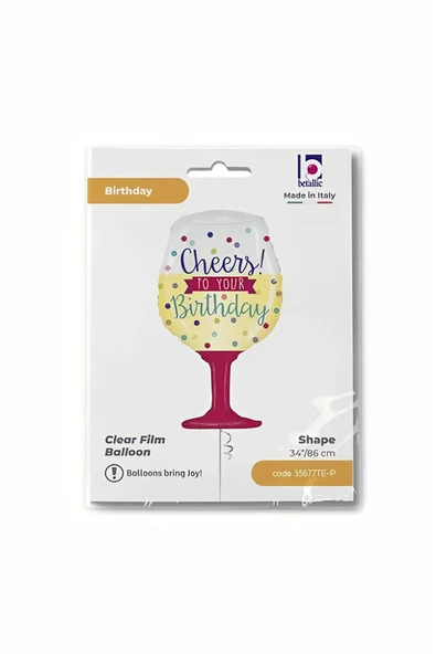 Süpertrend Cheers to Your Birthday Grabo Folyo Balon 34" - 2