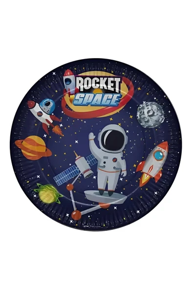 Süpertrend Rocket Space Paper Plates