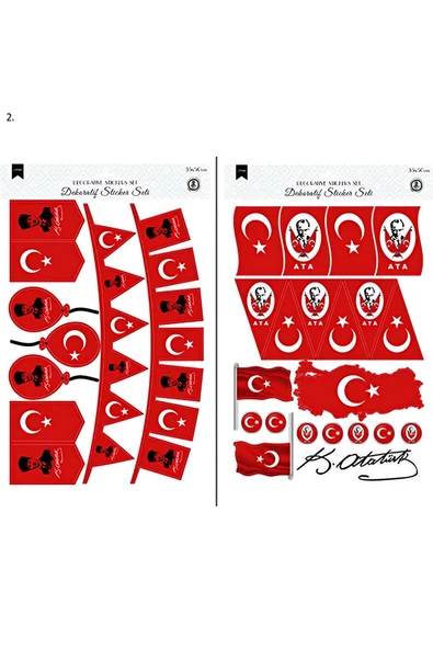 Süpertrend Milli Bayramlar Temalı Sticker Seti 2'li - 2