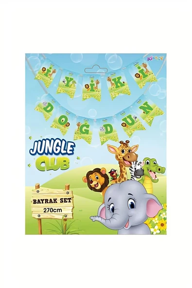 Süpertrend Jungle Club İyi Ki Doğdun Paper Letter Banner