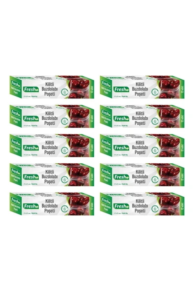 Kruvazör  Fresh-up 17x23 Ekonomik Kilitli Buzdolabı Poşeti 120 Adet