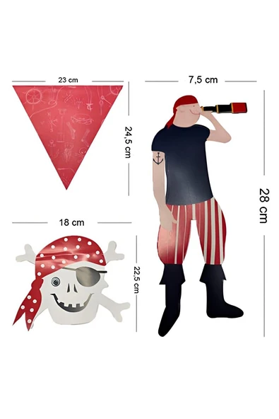 Süpertrend Pirate Birthday Banner - 3