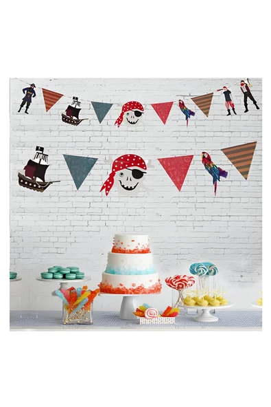 Süpertrend Pirate Birthday Banner