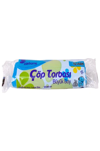 Kruvazör  Canhome Büyük Çöp Torbası Mavi 65x80cm 10lu