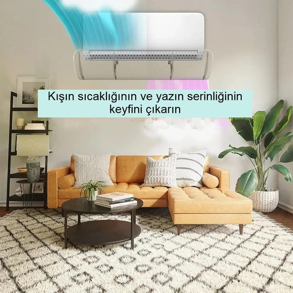 Şeffaf Klima Hava Yönlendirici Anti-Doğrudan Üfleme 4 Mevsim 90x27cm Modern Tasarım - 8