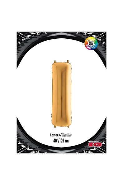 Süpertrend I Harf Altın Folyo Balon 40"