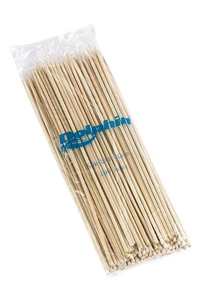 Kruvazör  Dolphin Bambu Çöp Şiş 20cm X 2,5 Mm 100lü