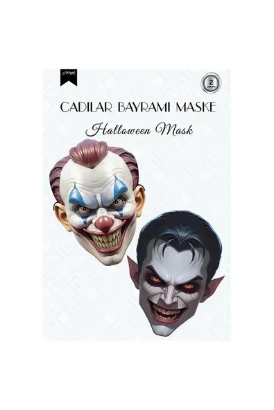 Süpertrend Halloween Maske Seti 2'li - No:2