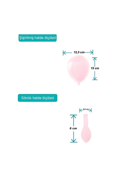 Süpertrend Karışık Renkli Makaron Balon 12" - 2