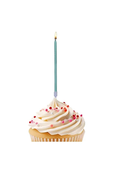 Süpertrend Retro Birthday Candles - Blue