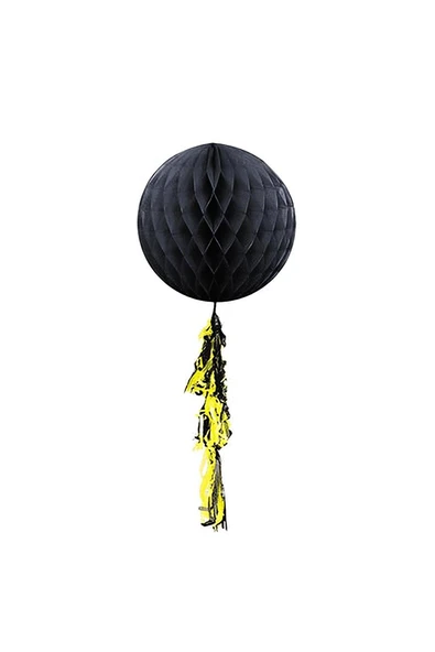 Süpertrend Black Paper Honeycomb Balls with Tassel