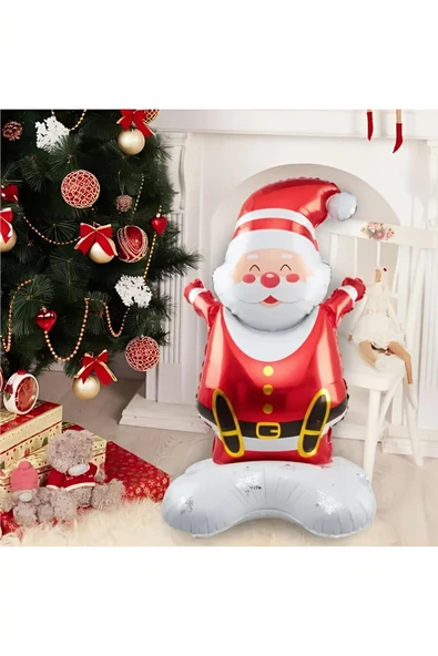 Süpertrend Yılbaşı Folyo Balon -Ayaklı Noel Baba-