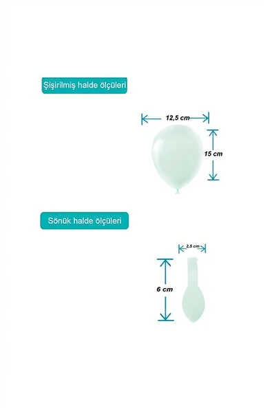 Süpertrend Yeşil Makaron Balon 5" - 2
