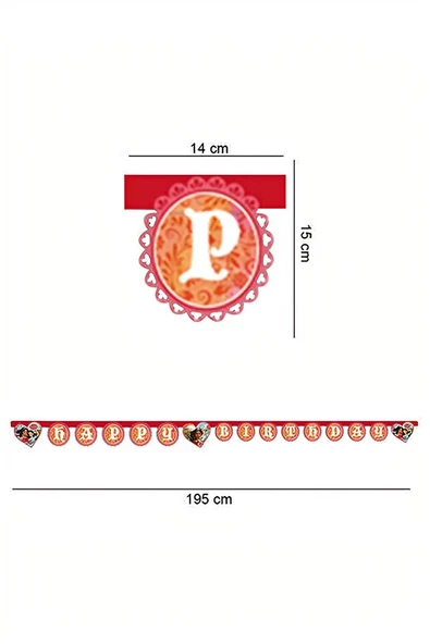 Kruvazör Princess Elena Happy Birthday Letter Banner - 2