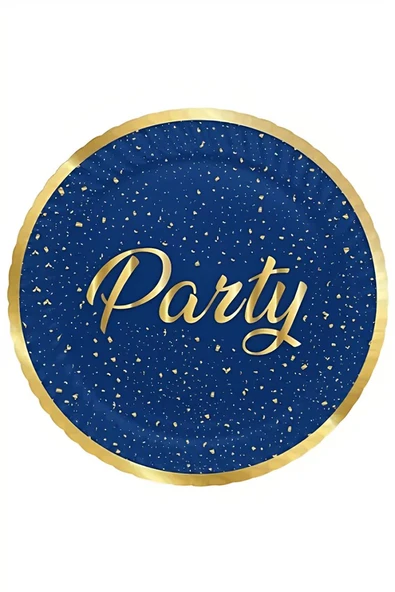 Kruvazör Party Time Paper Plates Navy Blue
