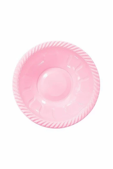 Kruvazör Pembe Plastik Yuvarlak Kase