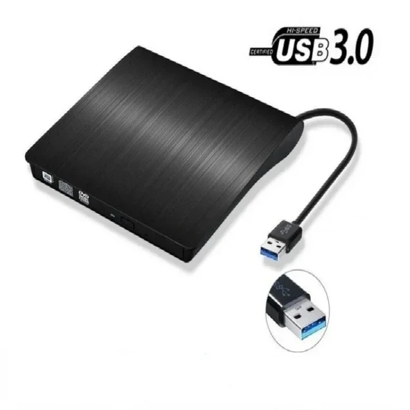 Harici USB 3.0 DVD RW Sürücü Tak Çalıştır Film Oyun Müzik Hızlı Yazdırma Okuma Windows Mac Linux - 7