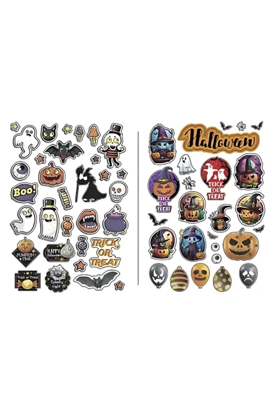 Kruvazör Halloween Temalı Sticker Seti 2'li