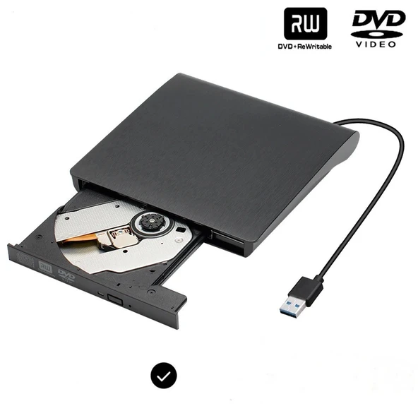 Harici USB 3.0 DVD RW Sürücü Tak Çalıştır Film Oyun Müzik Hızlı Yazdırma Okuma Windows Mac Linux