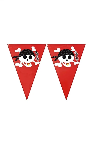 Kruvazör Pirate Triangle Flag Banner - 1