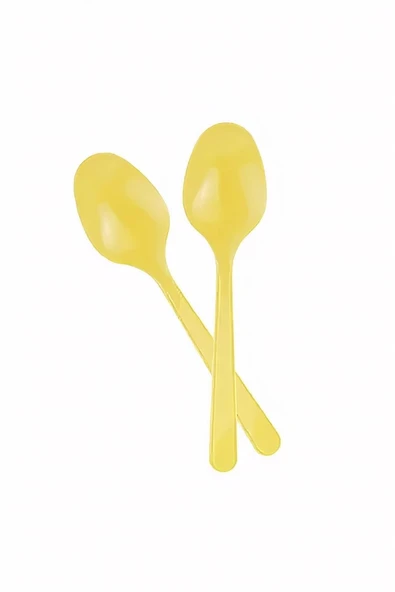 Kruvazör Sarı Plastik Kaşık