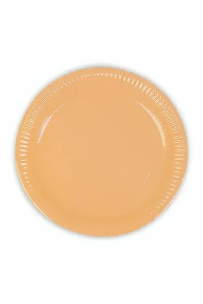 Kruvazör Turuncu Makaron Karton Tabak 23cm