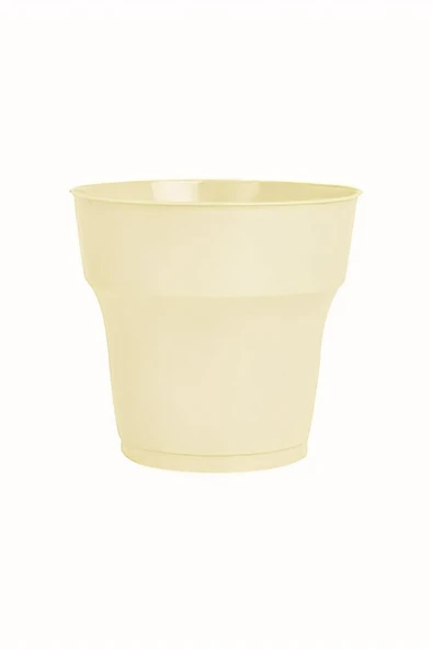 Kruvazör Krem Plastik Bardak