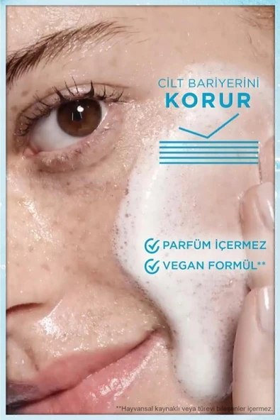 Garnier Saf& Temiz Nemlendiren Temizleyici [ Hyaluronik Asit Seramid Kil] 250 ml Yüz Temizleme Jeli - Resim 4