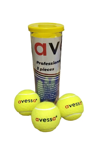 Süpertrend AVESSA TT-800 YELLOW MAÇ TENİS TOPU 3'LÜ TÜPTE
