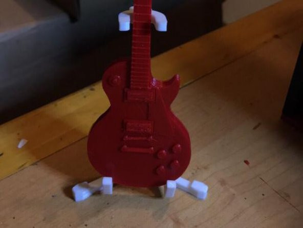 Gibson Les Paul Model Figür Elektro Gitar Biblo Dekoratif
