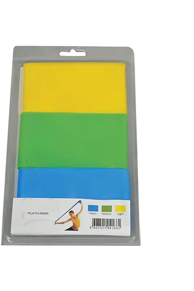 Süpertrend SCX-1063 PİLATES BANT 3 LÜ SARI-YEŞİL-MAVİ