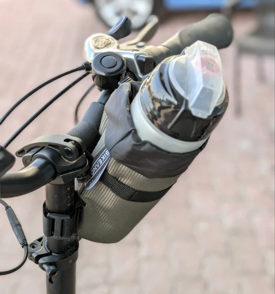 Bike And Art Gidon Suluk Çantası - Kumaş Matara Kafesi - Bisiklet Şişelik (Elektrikli ve Normal Bisiklet Uyumlu) - 2