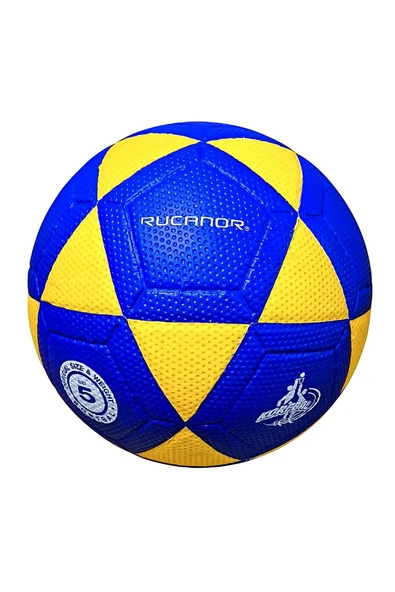 Süpertrend KB-2908660204 RUCANOR PU MICRO FİBER KORFBALL TOPU SARI-LACİVERT 5 NO