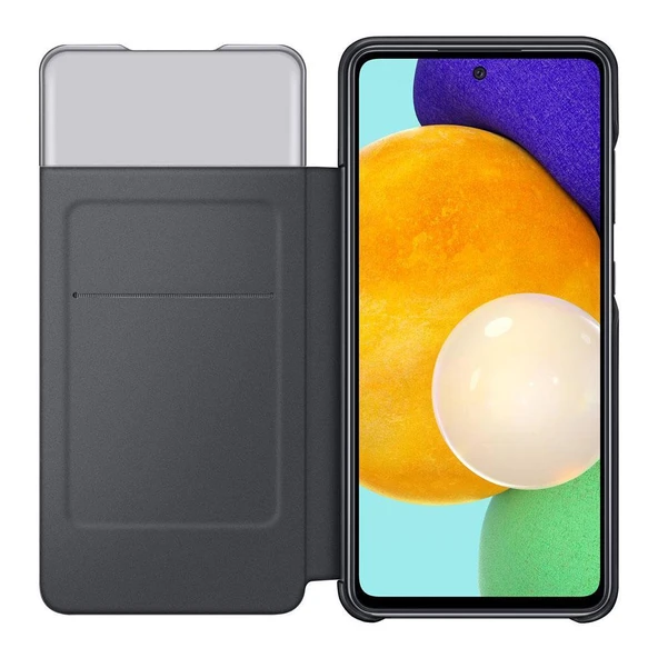 Galaxy A52 ile Uyumlu S View Cüzdan Kılıf Siyah EF-EA525PBEGTR - 1
