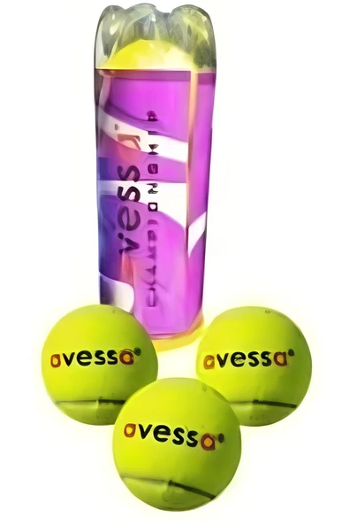 Kruvazör AVESSA TT-600 TENİS TOPU ANTREMAN TÜP AMBALAJ 3'LÜ - 1